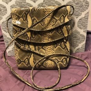 Snake print crossbody purse